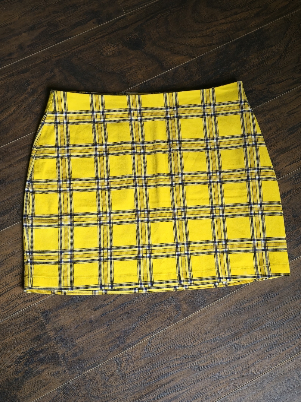 🌻Guess Yellow Plaid Mini Skirt🌻